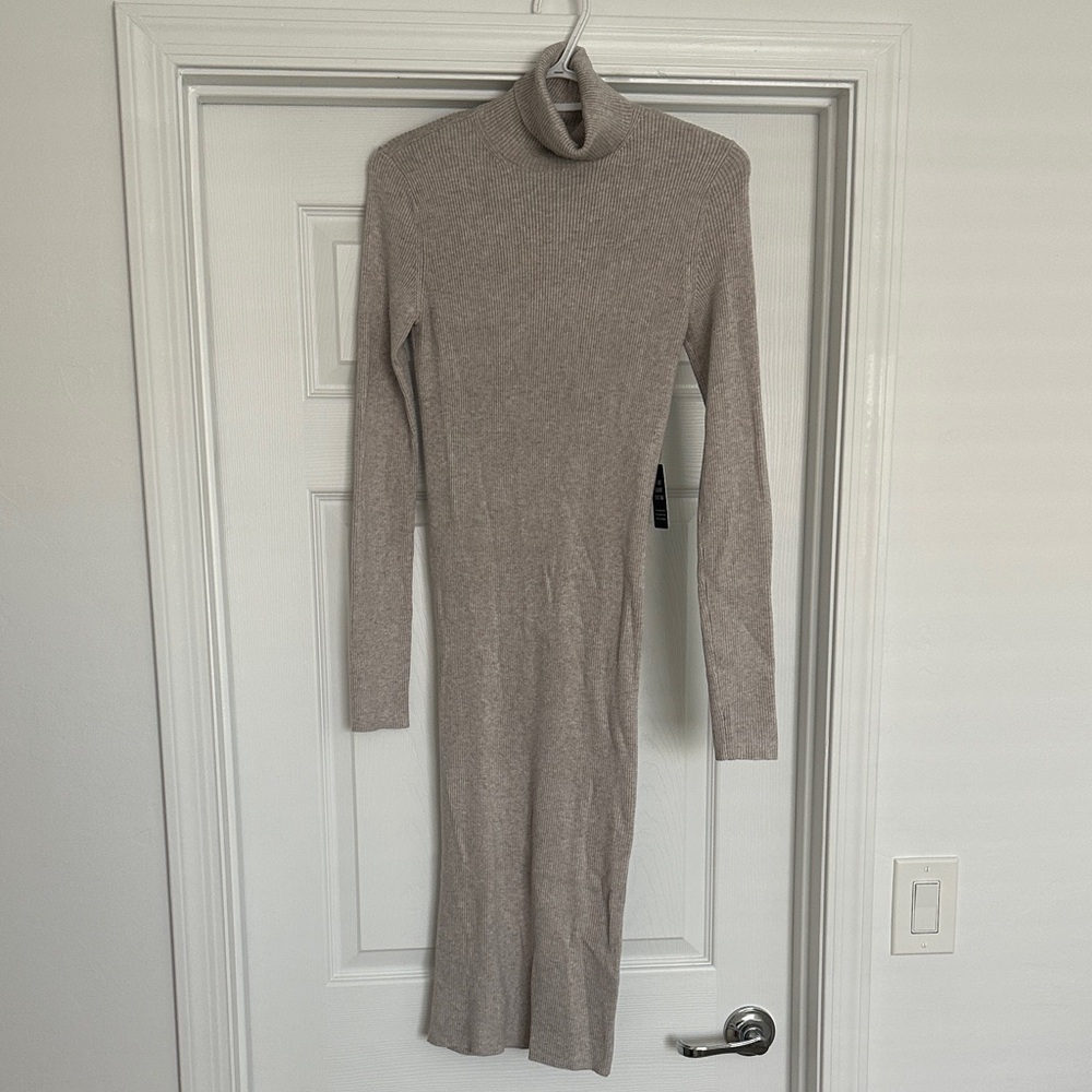 Women’s Express Long Sleeve Turtleneck Midi Sweater Dress